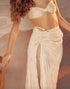 White Handwoven Shell Cover up